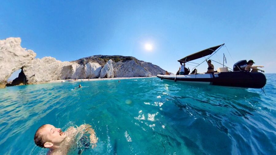Skiathos: Private Day Cruise with a Speed Boat around island - Tsougria and Arkos for the final swim