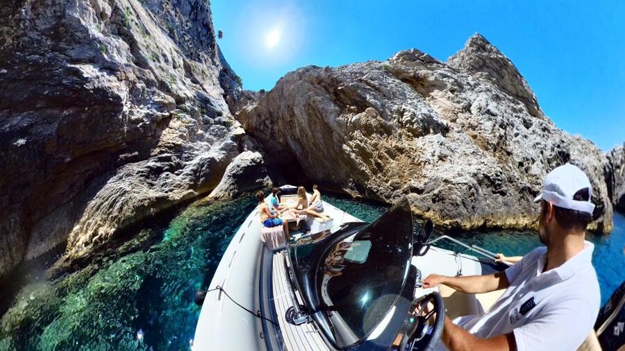 Skiathos: Private Lalaria Beach and Caves Speedboat Tour - Snorkeling at the Blue Cave