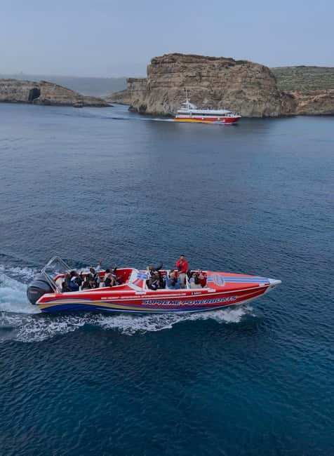 Sliema: Powerboat to Comino Caves & Blue Lagoon with a Swim - Four hours at the Blue Lagoon