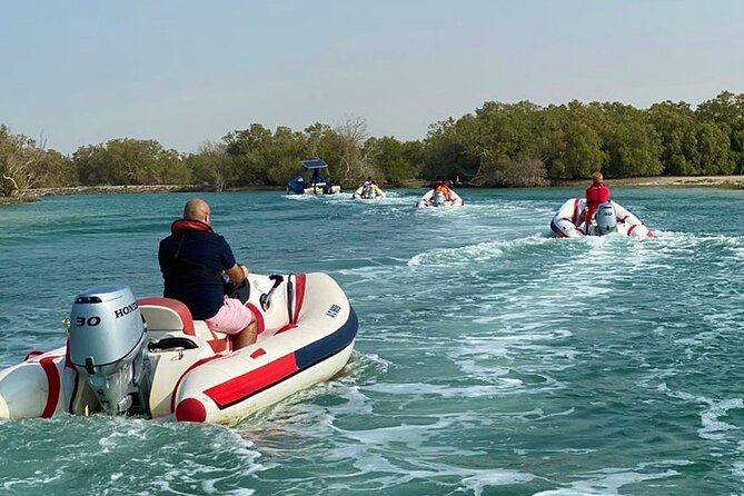 Small-Group Self-Drive Speedboat Tour in Yas Island Mangroves - Flamingos, golf, and Ferrari World