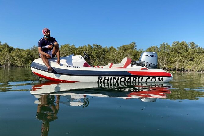Small-Group Self-Drive Speedboat Tour in Yas Island Mangroves - Peninsula Gold Beach and the swim stop