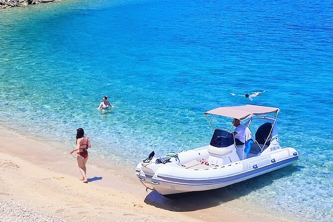 Small Group Speedboat Excursion: Karaburun National Marine Park - The short walk to a smaller beach