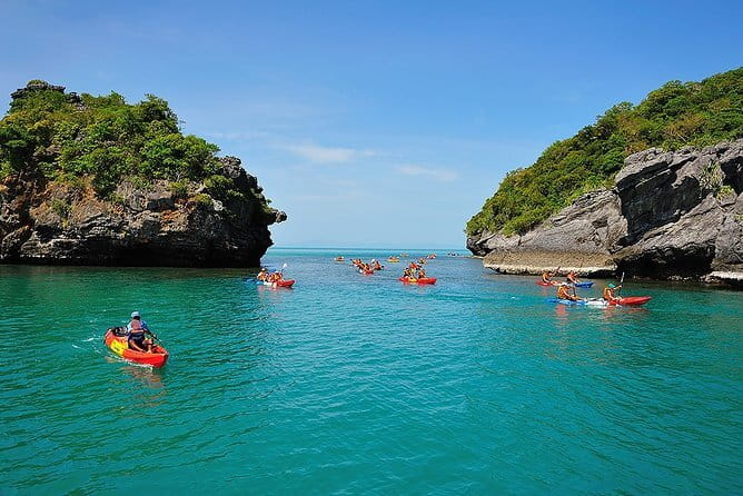 Snorkel and Kayak at Angthong National Marine Park By Speedboat From Koh Phangan - Talay Nai and the climb to the emerald lagoon