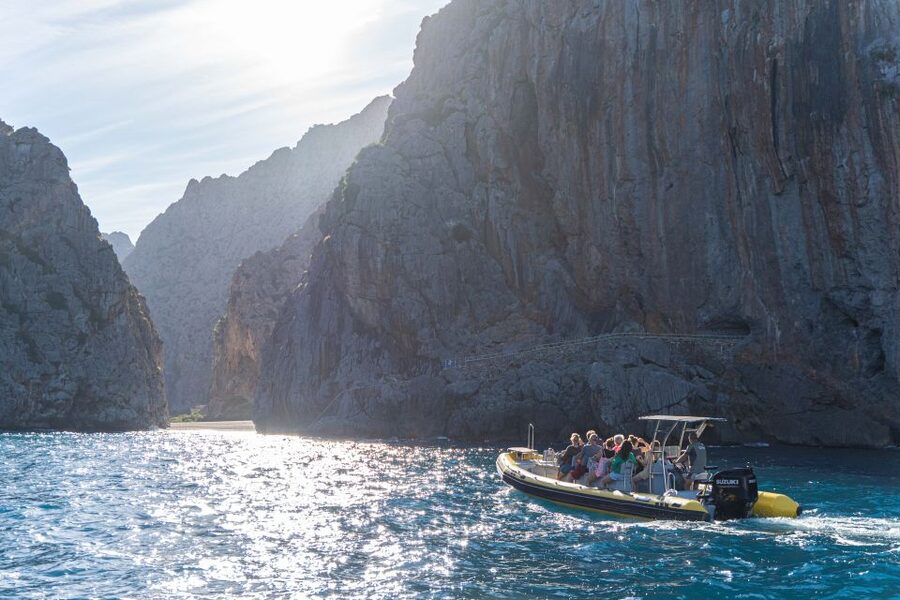 Soller: Sa Calobra & Cala Tuent Speedboat Tour - Sa Costera, the waterfall, and the first swim