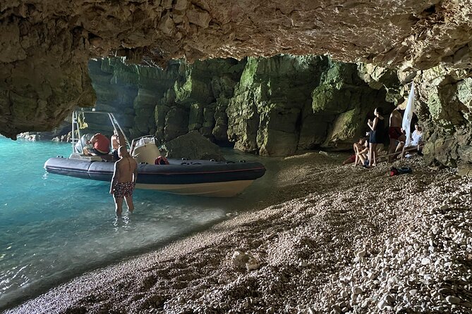 Speed Boat Tour to National Park and Grama Bay - Dafina Bay, swimming, and onboard food