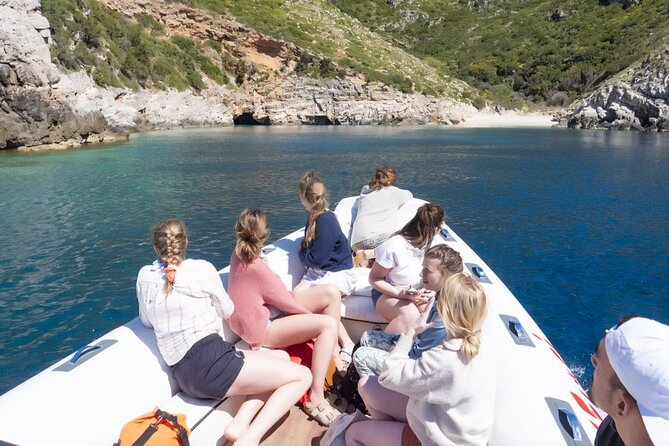 Speed Boat Tour to Vlore's Secret Blue Cave at Grama Bay - Swimming inside the Blue Cave
