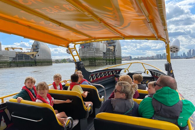 Speedboat 'THE THAMES BEAST' from Tower Millennium Pier - 40 mins - The return view toward The Shard