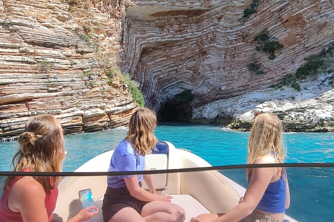 Speedboat Tour Swimming Snorkeling in Pigeon Cave Mirror Beach - The ancient monastery adds a change of pace
