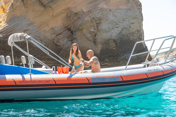 Speedboat tour to Es Vedra & Atlantis Ibiza - The return trip and 25 minutes at Cala Comte