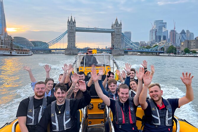 Speedboat 'Tower RIB Blast' from Tower Millennium Pier - 20 minutes - Tower Bridge, HMS Belfast, and the City View