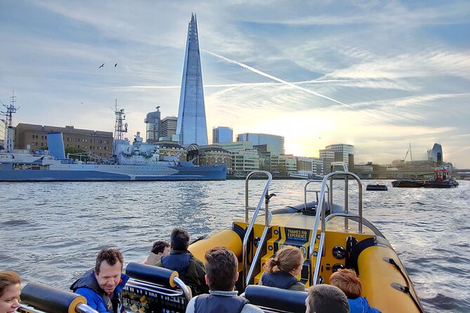 Speedboat 'Ultimate Tower Blast' from Tower Millennium Pier - 40 minutes - HMS Belfast and Tower Bridge from the water