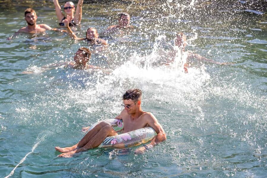 Split: Blue Cave, Vis and Hvar Small Group Speedboat Tour - Budikovac is the best swimming break