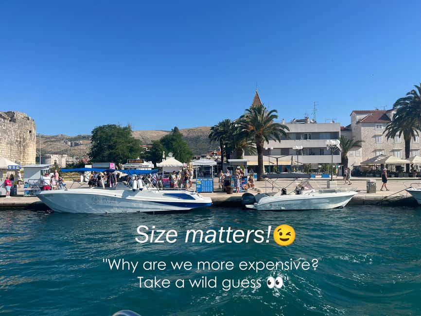 Split/Trogir: Half-Day 3-Island Speedboat Adventure - Blue Lagoon: 90 minutes in the water
