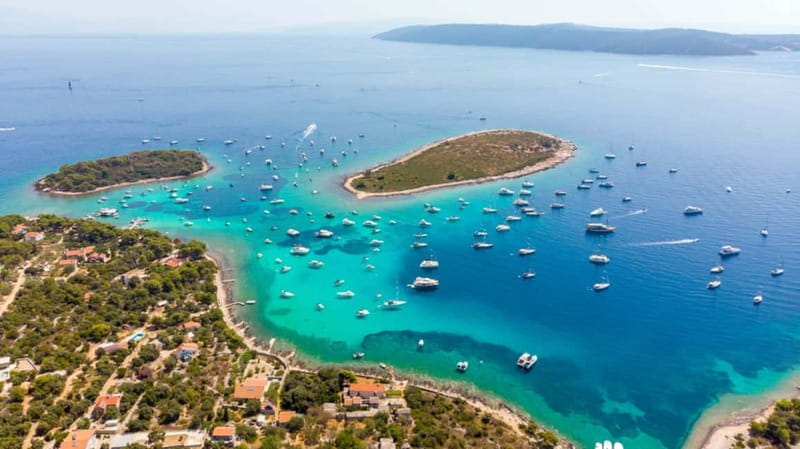 Split/Trogir: Trogir, Blue Lagoon, and Solta Speedboat Trip - Leaving Split by speedboat