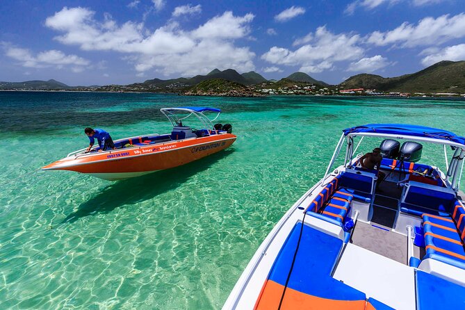 St Maarten Shore Excursion: Snorkeling and Speed Boat Tour - Pinel Island is the gentlest swimming stop