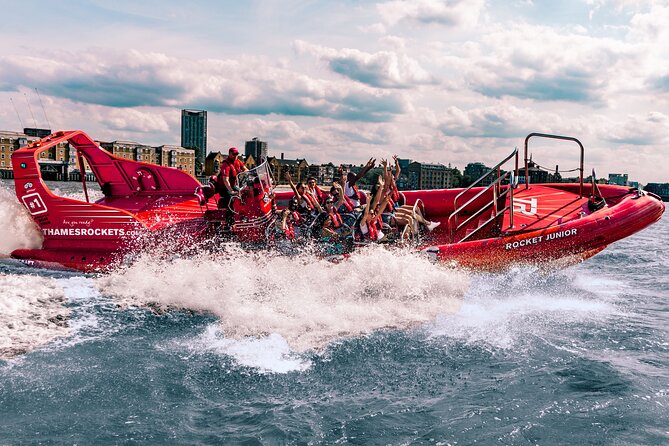 Thames High-Speed Zone Speedboat in London - The Thames Barrier and the return run