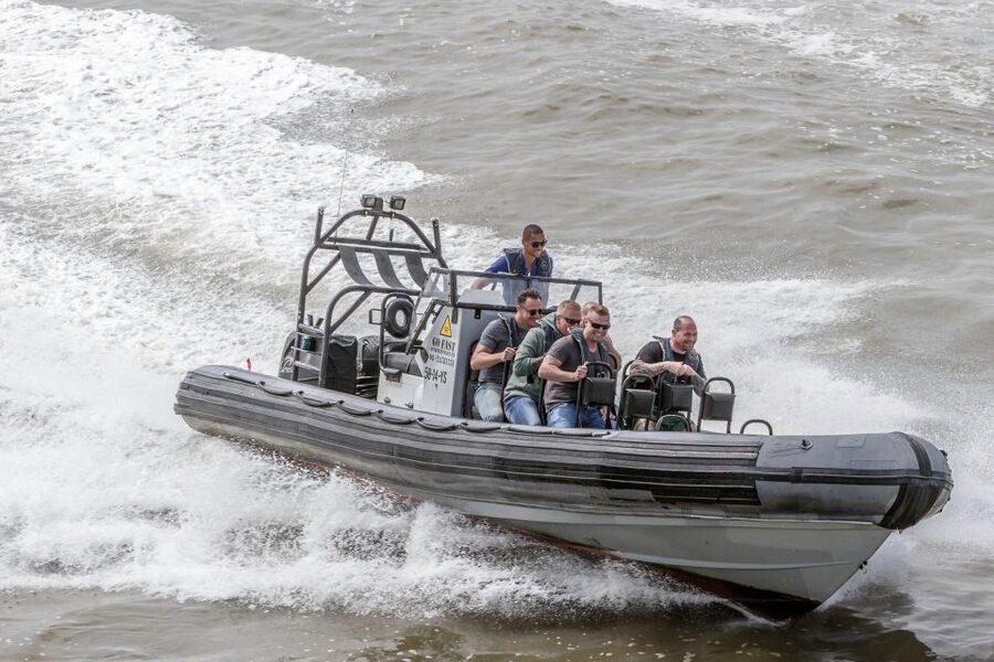 The Hague: Scheveningen Beach RIB Speedboat Tour - Leaving the Harbor for the Open Water