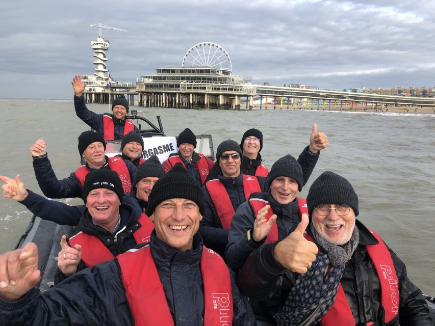 The Hague: Scheveningen Beach RIB Speedboat Tour - Full Throttle, Sharp Turns, and Sea Spray
