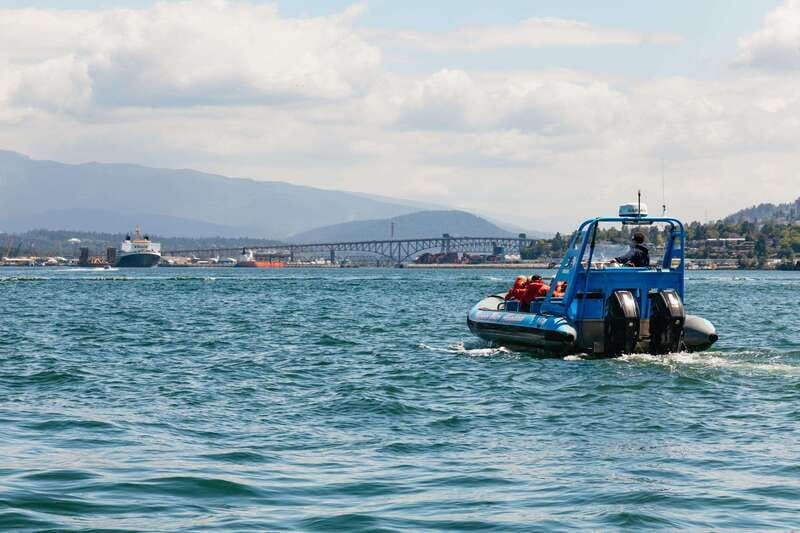 Vancouver: Indian Arm and Granite Falls Zodiac Boat Tour - From Granville Island into Vancouver Harbour