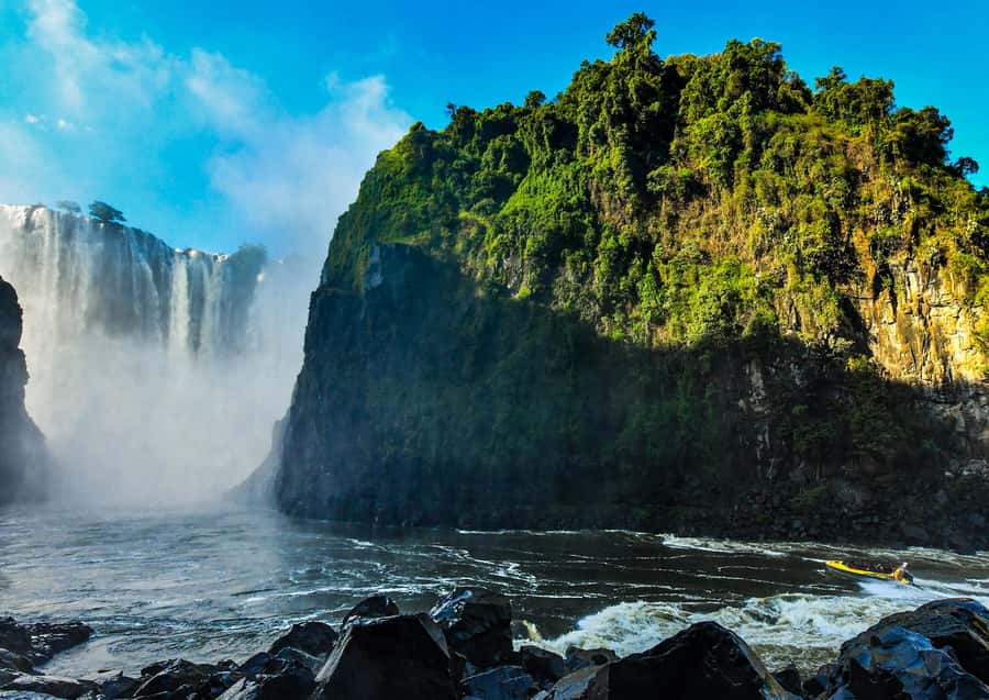 Victoria Falls: Jetboat Adventure Experience - What the scenery feels like from the river