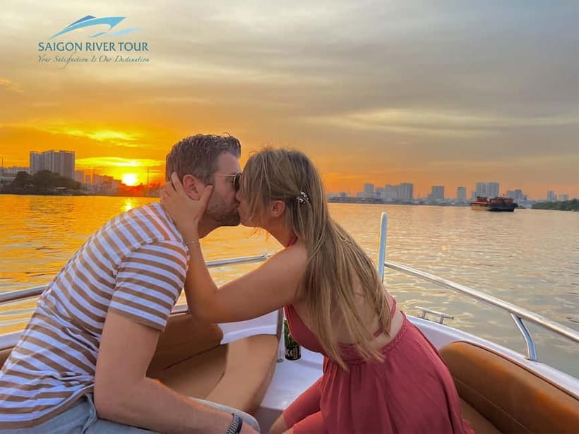 VIP Tour Enjoy Romantic Sunset by Speed Boat Free Cocktail - Vinhomes and the modern Saigon waterfront