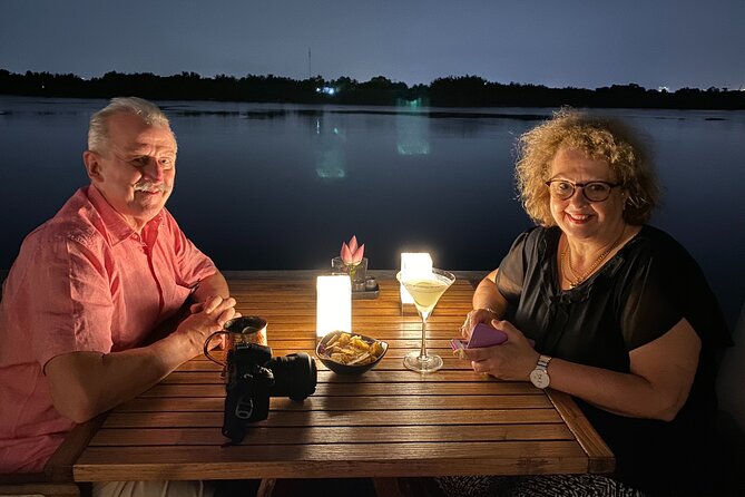 VIP Tour in Saigon: Romantic Sunset Cocktail by SpeedBoat - The cocktail stop at a riverside restaurant