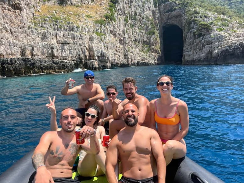 Vlora: Blue Cave and Grama Bay Full-Day Speedboat Tour - The highlights at a glance