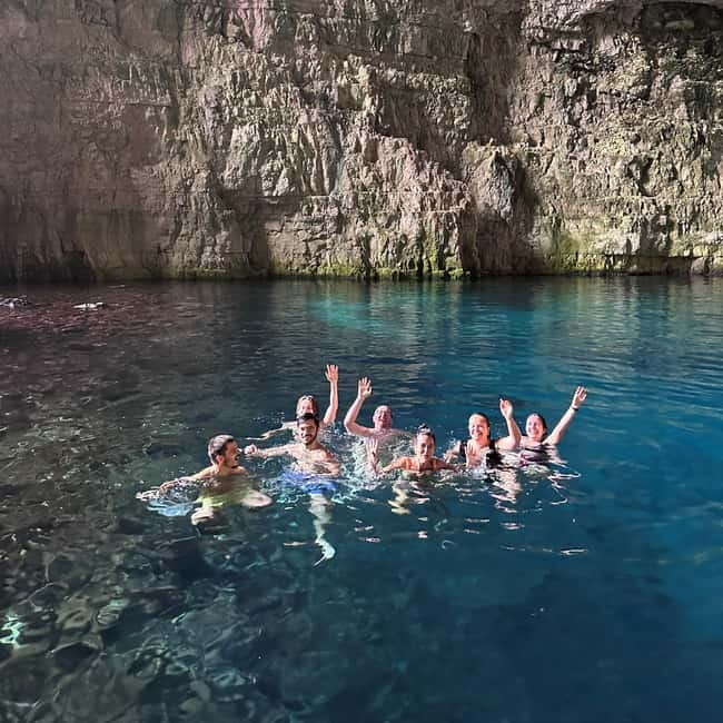 Vlora: Grama Bay and Blue Cave Speedboat Tour Adventure - Dafina Cave adds a short change of scene