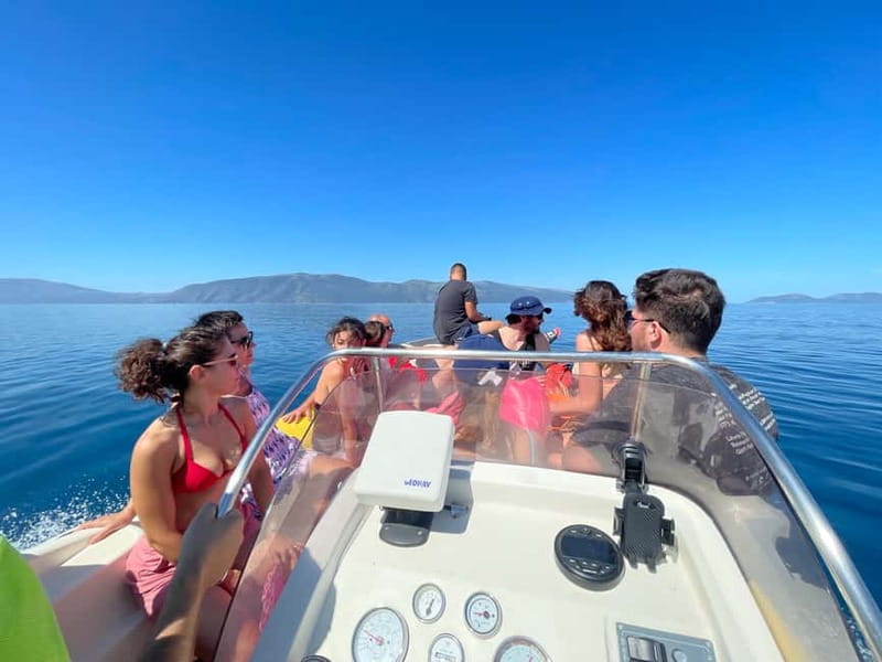 Vlore: Dafina Cave & Haxhi Ali Cave Speedboat Guided Tour - Karaburun Beach gives you the longest free time