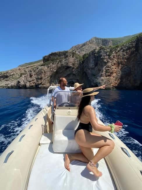 Vlore: Haxhi Ali Cave, Karaburun Speedboat Tour & Snorkeling - From Vlore harbor to the open sea
