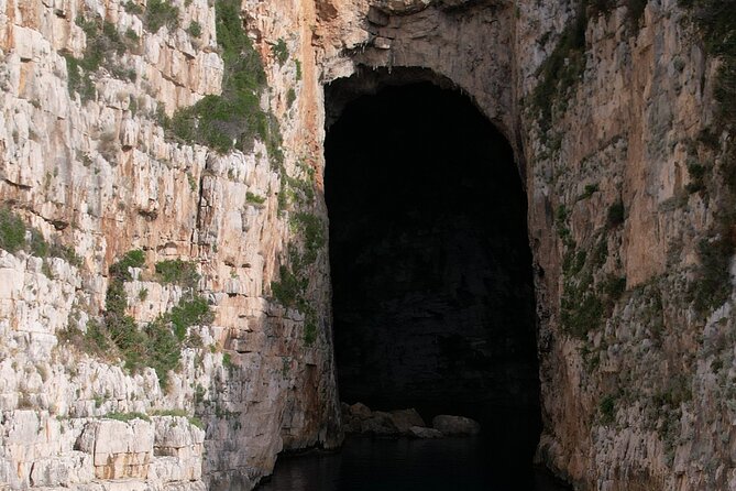 Vlore Private Boat Tour Blue Cave & Grama Bay Adventure - Blue Gem Cave is the color show