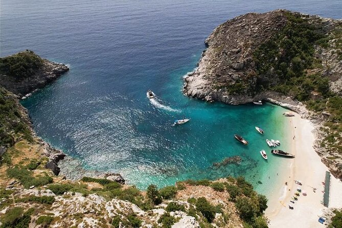 Vlore Private Boat Tour Blue Cave & Grama Bay Adventure - Dafina Bay and Dafina Cave bring the best early swim