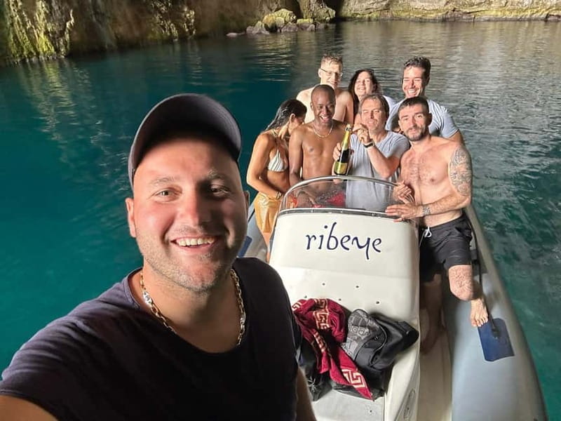 Vlorë: Private Speedboat to Haxhi Ali Cave & Karaburun - Shën Jan Beach and Kepi I Shengjergjit
