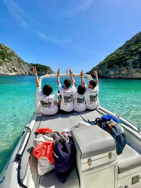 Vlore: Secret Blue Gem Cave and Grama Bay Tour by Speed Boat - Grama Bay gets the longest pause