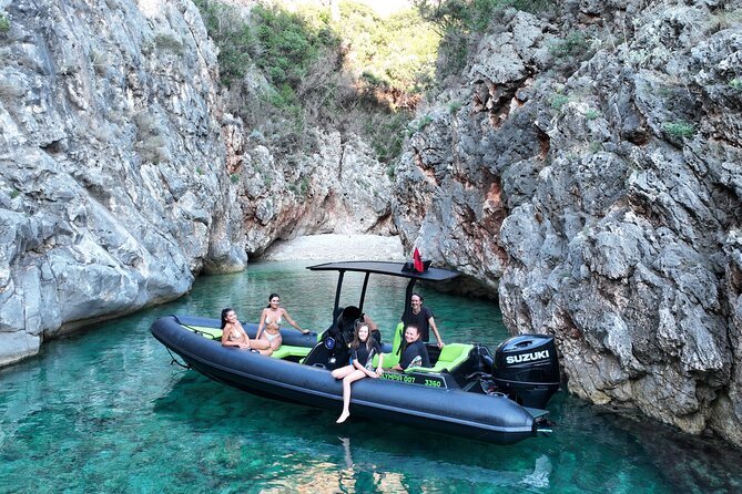 Vlore Speedboat Tour to Dafina Bay & Haxhi Ali Cave - St. Vasil gives you the longest beach break