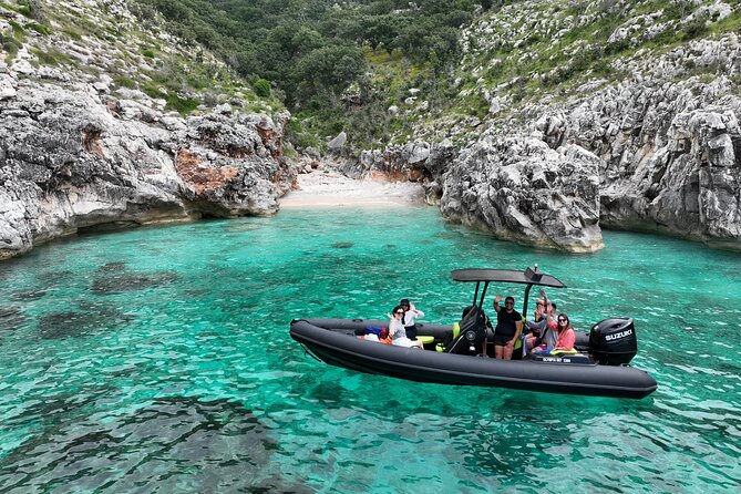 Vlore Speedboat Tour to Haxhi Ali Cave - St. Koli Bay rewards the short walk