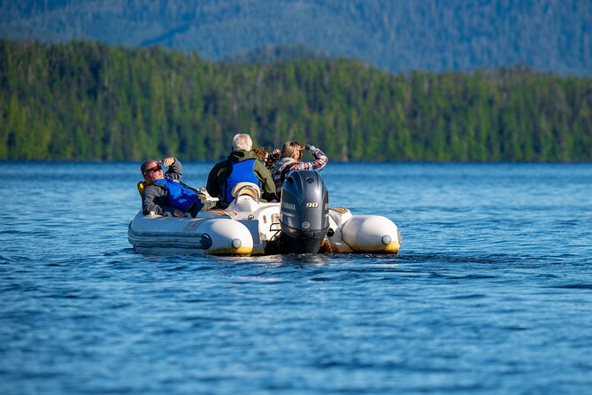Wilderness Zodiac Quest - Taking the controls on George Inlet