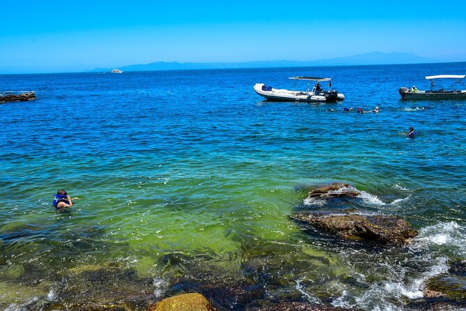 Yelapa Escape & Snorkeling in Puerto Vallarta by Speedboat - Snorkeling near one of the bay’s clear beaches