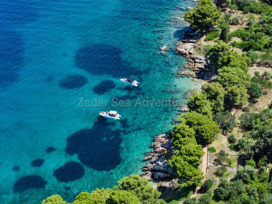 Zadar: Island Hopping Speedboat Adventure with Aperol Spritz - The second stop: a small island at walking speed