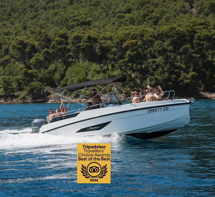 Zadar: Island Hopping Speedboat Adventure with Aperol Spritz - First stop: an hour in clear water