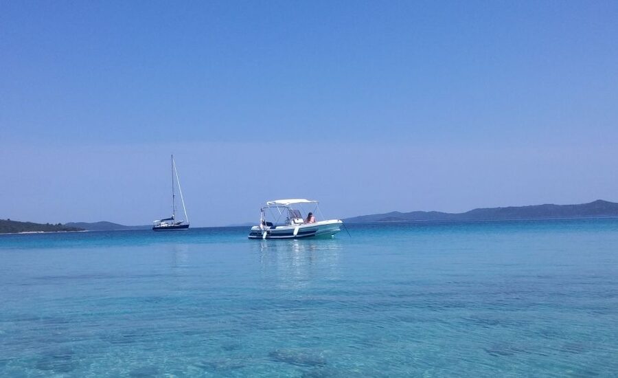Zadar Islands: Private Hidden Treasures Speedboat Tour - The final sandy bay on Ugljan