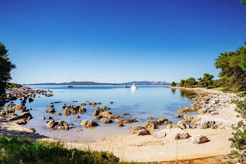 Zadar: Sakarun Beach & Dugi Island Speedboat Tour w/Diving - The shipwreck and clear Adriatic water