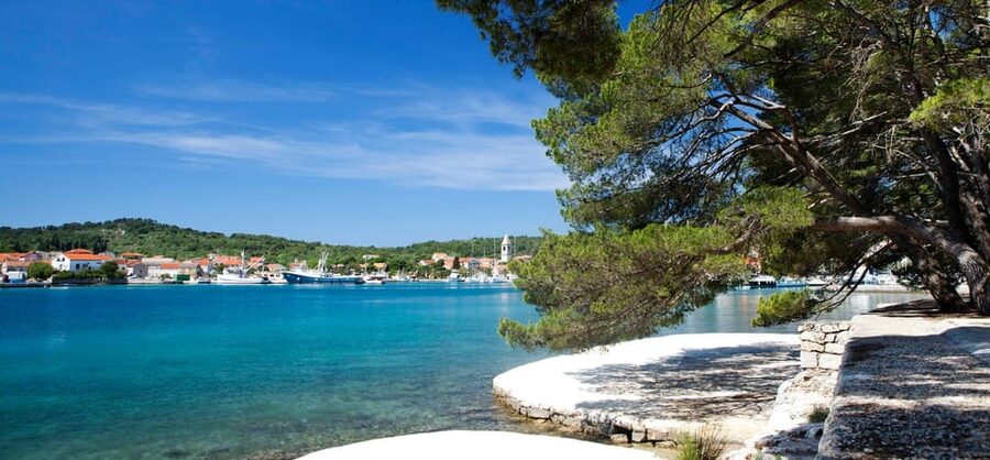 Zadar: Sakarun Beach & Dugi Island Speedboat Tour w/Diving - The military tunnel and island stories