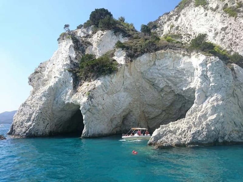 Zakynthos: Private Self-Drive Speedboat Rental No Licence - Swimming, snorkeling, and cave stops