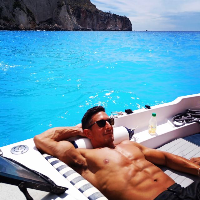 Zante: Private Speedboat Cruise with Navagio Beach Stop - Swimming at Beaches Only Reachable by Boat