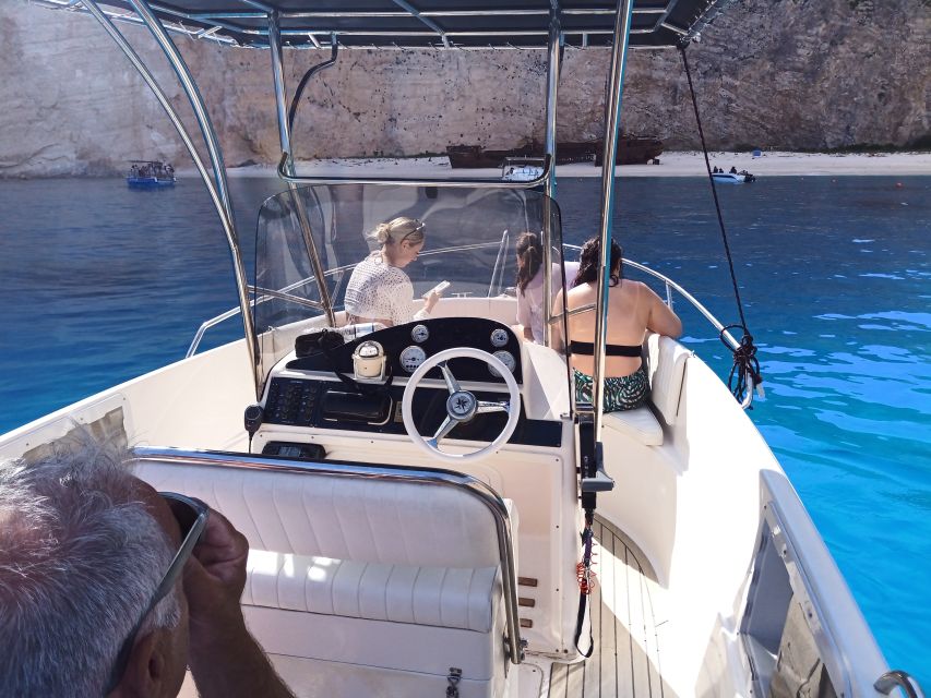 Zante: Shipwreck Beach & Blue Caves Private Speedboat Tour - Shipwreck Beach and the limits of a sea view